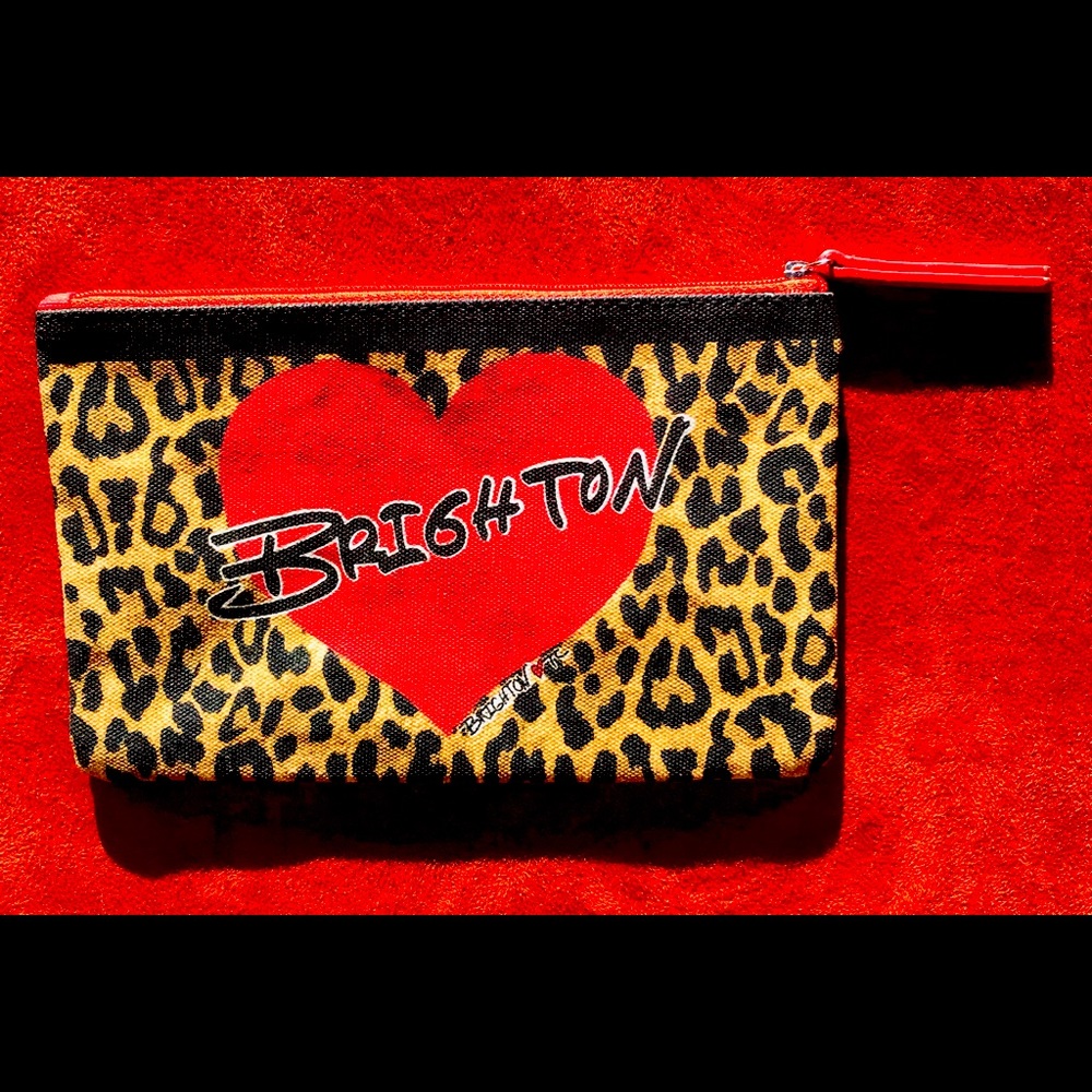 BRIGHTON Collectible 2020 Logo LEOPARD Heart BAG